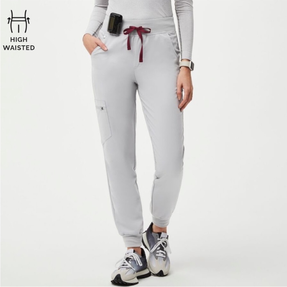 Figs Zamora Scrub High Waisted Jogger- Cement limited edition color